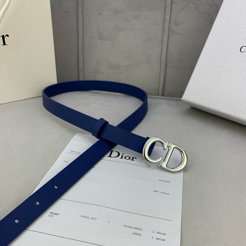 Dior Belts For Women Designer Belt Womens Formal Smooth Buckle Woman Narrow Genuine Leather Golden Bronze Cowhide Design Thin Optional High Quality