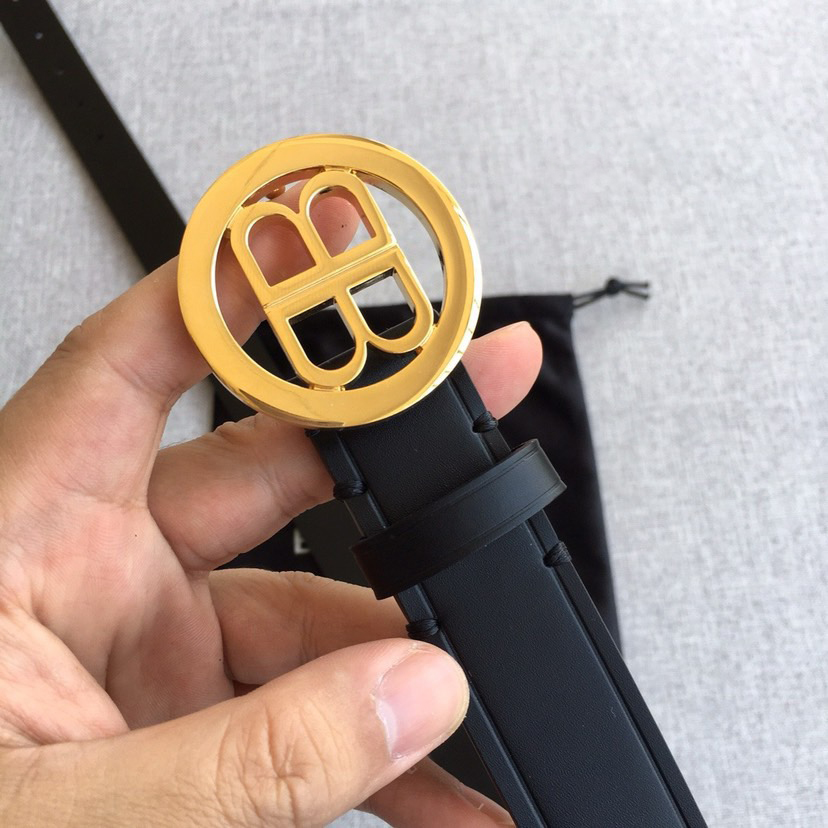 BALENCIAGA Belts For Women Designer Belt Womens Formal Smooth Buckle Woman Narrow Genuine Leather Golden Bronze Cowhide Design Thin Optional High Quality