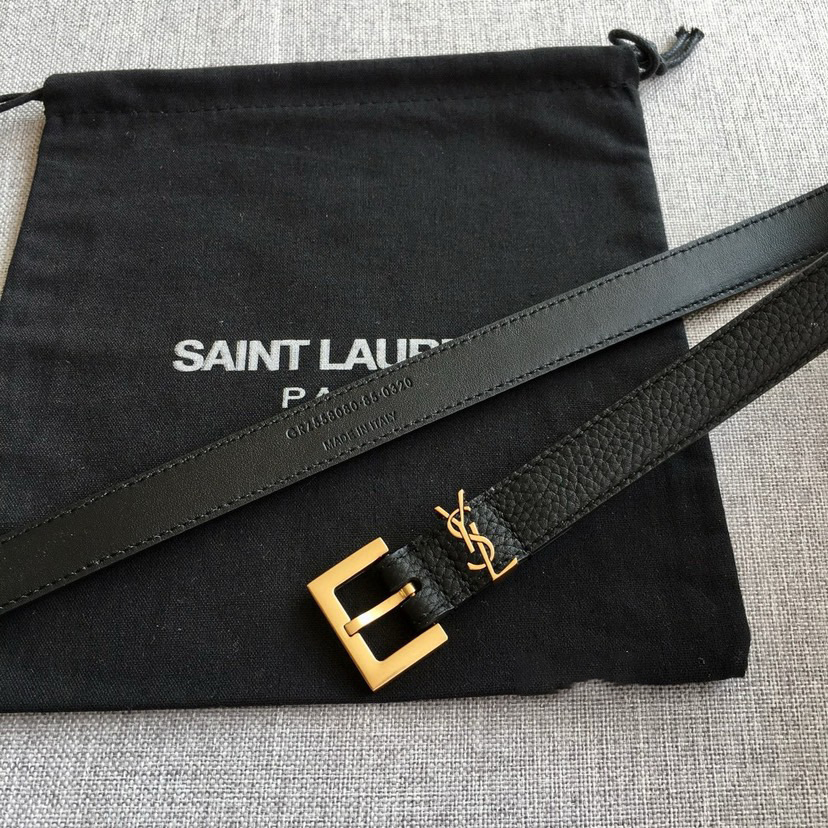 YSL Belts For Women Designer Belt Womens Formal Smooth Buckle Woman Narrow Genuine Leather Golden Bronze Cowhide Design Thin Optional High Quality