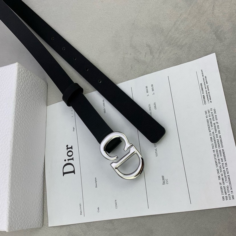 Dior Belts For Women Designer Belt Womens Formal Smooth Buckle Woman Narrow Genuine Leather Golden Bronze Cowhide Design Thin Optional High Quality