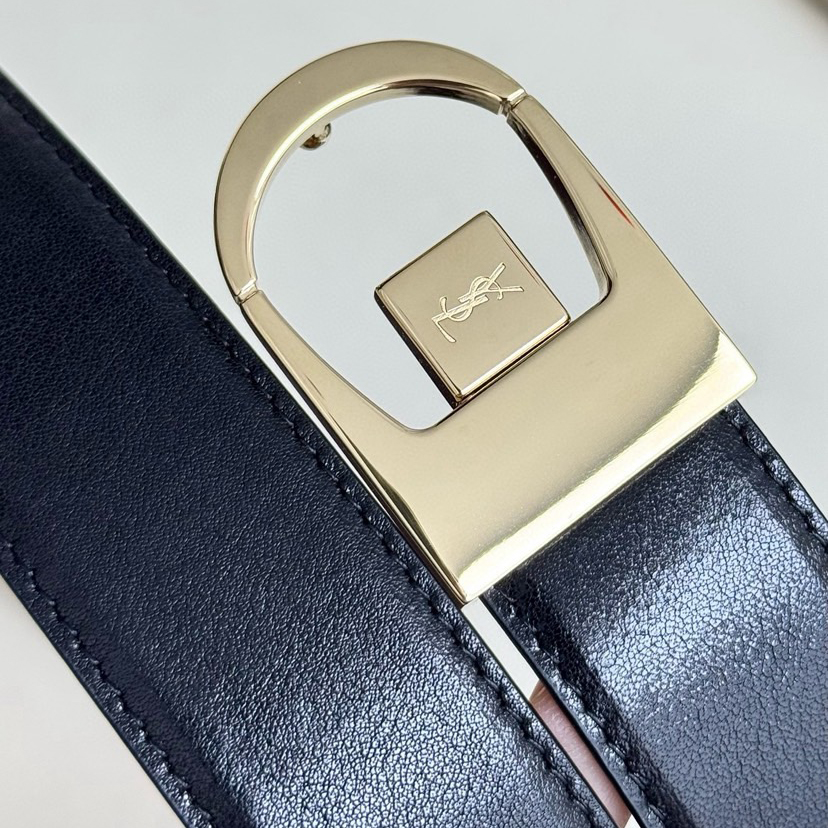 YSL Belts For Women Designer Belt Womens Formal Smooth Buckle Woman Narrow Genuine Leather Golden Bronze Cowhide Design Thin Optional High Quality