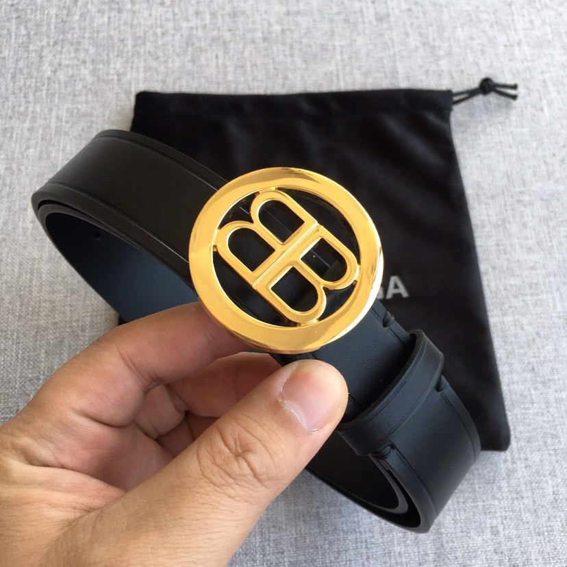 BALENCIAGA Belts For Women Designer Belt Womens Formal Smooth Buckle Woman Narrow Genuine Leather Golden Bronze Cowhide Design Thin Optional High Quality