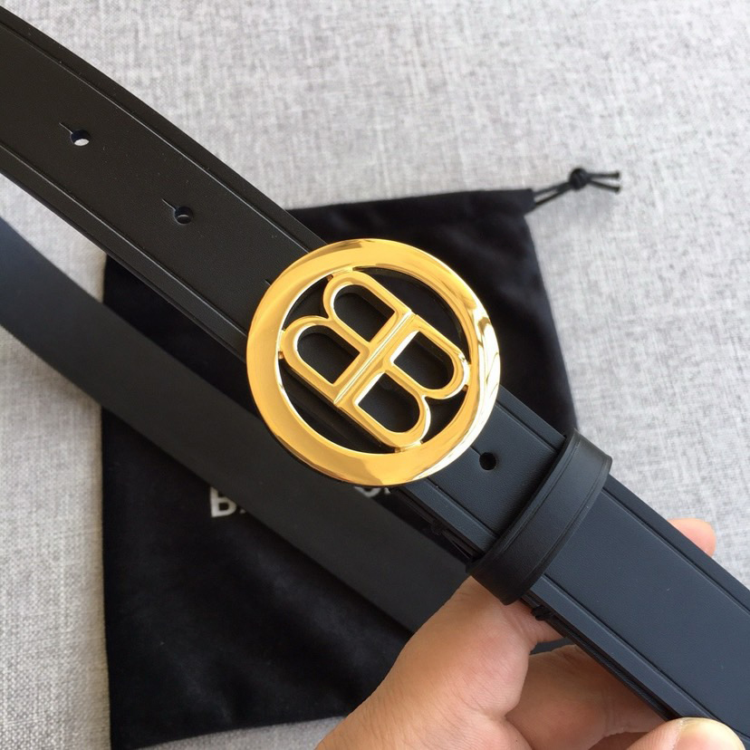 BALENCIAGA Belts For Women Designer Belt Womens Formal Smooth Buckle Woman Narrow Genuine Leather Golden Bronze Cowhide Design Thin Optional High Quality