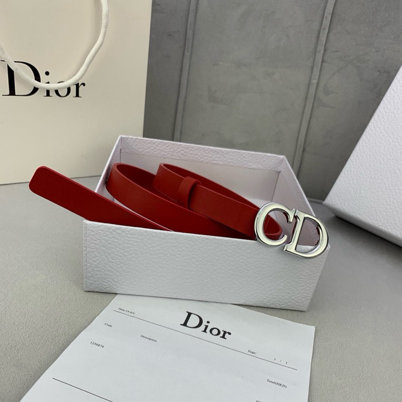Dior Belts For Women Designer Belt Womens Formal Smooth Buckle Woman Narrow Genuine Leather Golden Bronze Cowhide Design Thin Optional High Quality