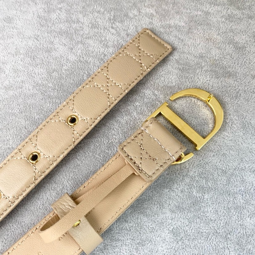 Dior Belts For Women Designer Belt Womens Formal Smooth Buckle Woman Narrow Genuine Leather Golden Bronze Cowhide Design Thin Optional High Quality