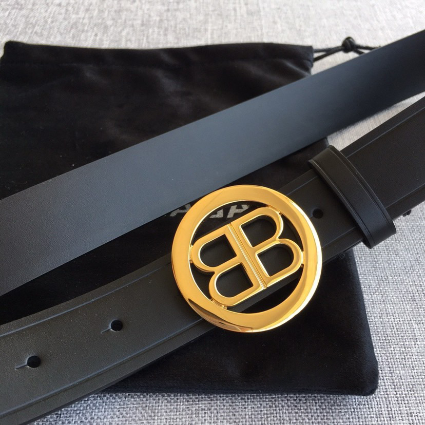 BALENCIAGA Belts For Women Designer Belt Womens Formal Smooth Buckle Woman Narrow Genuine Leather Golden Bronze Cowhide Design Thin Optional High Quality