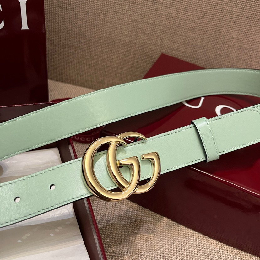 Gucci Belts For Women Designer Belt Womens Formal Smooth Buckle Woman Narrow Genuine Leather Golden Bronze Cowhide Design Thin Optional High Quality