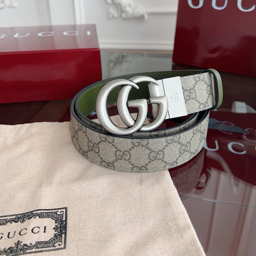 Gucci Classic Designer Belt Belts For Women Man Designer Casual Letter Smooth Buckle Belt Double-Sided Printed Patterned Cowhide Width 3.7cm Retro Gg Rotating Buckle Double-Sided Available