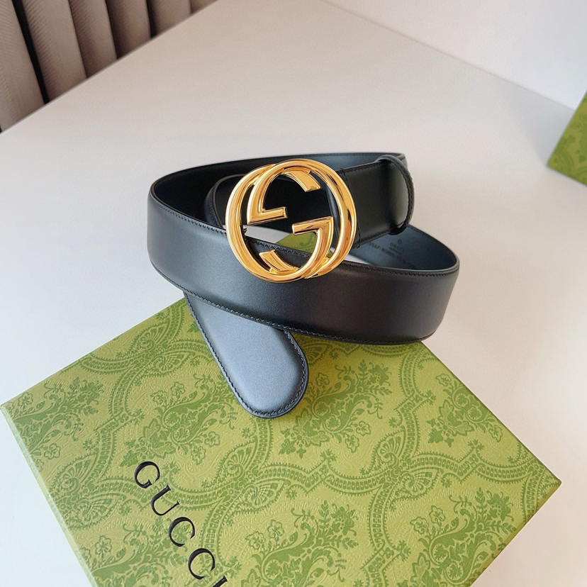 Gucci Circular Interlocking Double G Buckle, Accessories And Ready To Wear Items Continue To Rejuvenate And Present The Brand's Classic Details Simple Yet Elegant Style Suitable For Various Dressing Styles Belt Width: 4.0cm