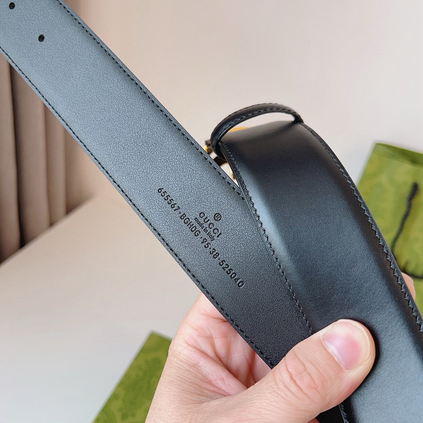 Gucci Circular Interlocking Double G Buckle, Accessories And Ready To Wear Items Continue To Rejuvenate And Present The Brand's Classic Details Simple Yet Elegant Style Suitable For Various Dressing Styles Belt Width: 4.0cm