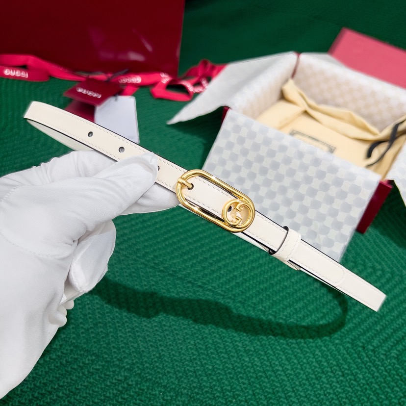 Gucci Belts For Women Designer Belt Womens Formal Smooth Buckle Woman Narrow Genuine Leather Golden Bronze Cowhide Design Thin Optional High Quality