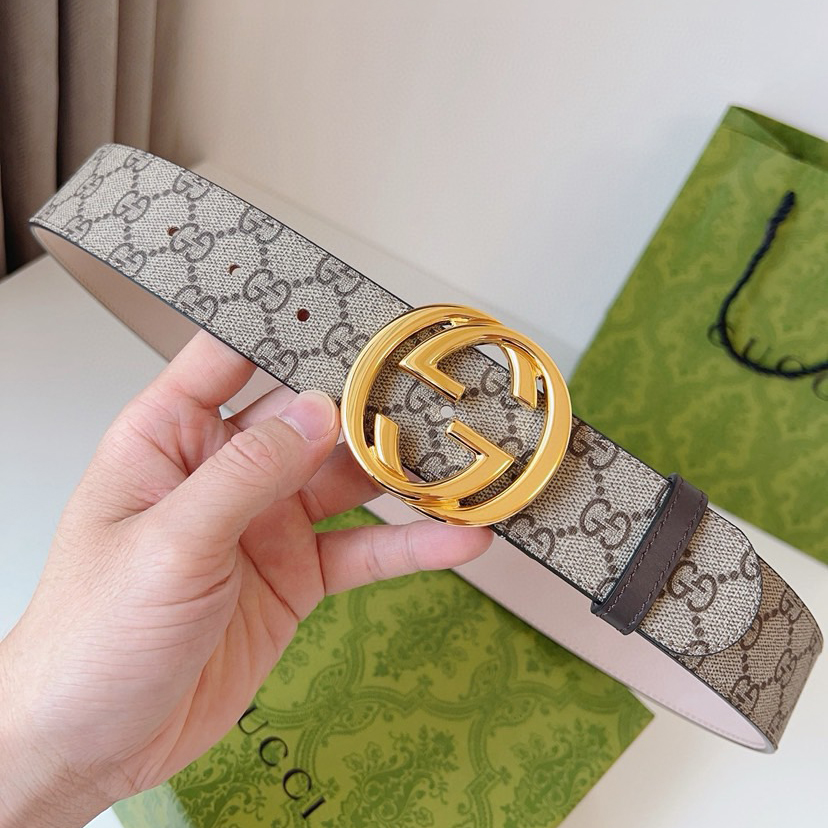 Gucci Circular Interlocking Double G Buckle, Accessories And Ready To Wear Items Continue To Rejuvenate And Present The Brand's Classic Details Simple Yet Elegant Style Suitable For Various Dressing Styles Belt Width: 4.0cm