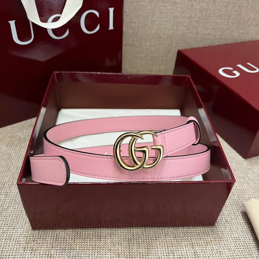 Gucci Belts For Women Designer Belt Womens Formal Smooth Buckle Woman Narrow Genuine Leather Golden Bronze Cowhide Design Thin Optional High Quality