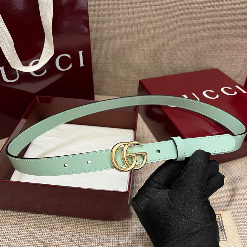 Gucci Belts For Women Designer Belt Womens Formal Smooth Buckle Woman Narrow Genuine Leather Golden Bronze Cowhide Design Thin Optional High Quality