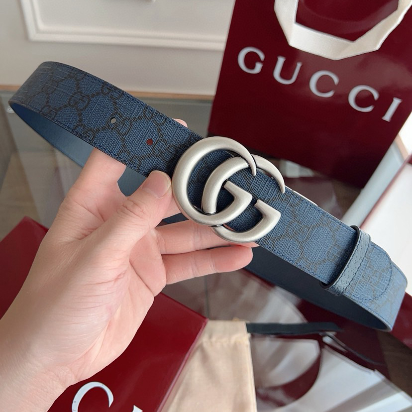 Gucci Classic Designer Belt Belts For Women Man Designer Casual Letter Smooth Buckle Belt Double-Sided Printed Patterned Cowhide Width 3.7cm Retro Gg Rotating Buckle Double-Sided Available