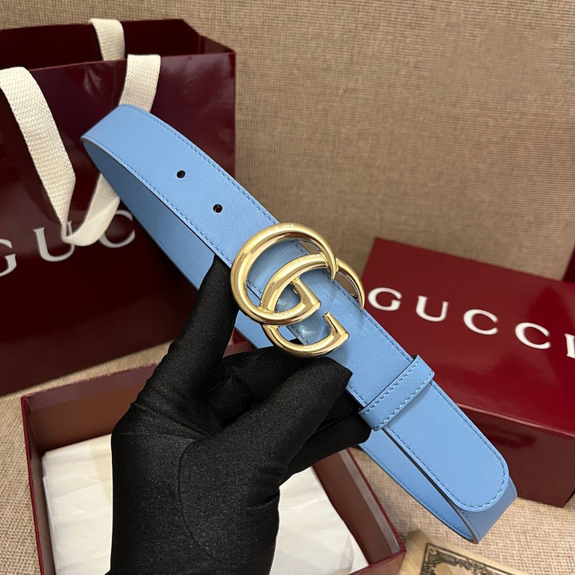 Gucci Belts For Women Designer Belt Womens Formal Smooth Buckle Woman Narrow Genuine Leather Golden Bronze Cowhide Design Thin Optional High Quality