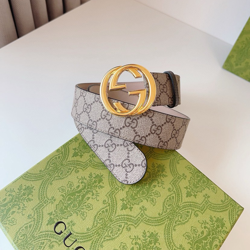 Gucci Circular Interlocking Double G Buckle, Accessories And Ready To Wear Items Continue To Rejuvenate And Present The Brand's Classic Details Simple Yet Elegant Style Suitable For Various Dressing Styles Belt Width: 4.0cm