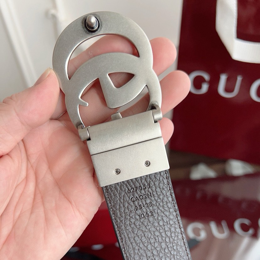 Gucci Classic Designer Belt Belts For Women Man Designer Casual Letter Smooth Buckle Belt Double-Sided Lychee Patterned Cowhide Width 3.7cm Retro Gg Rotating Buckle Double-Sided Available