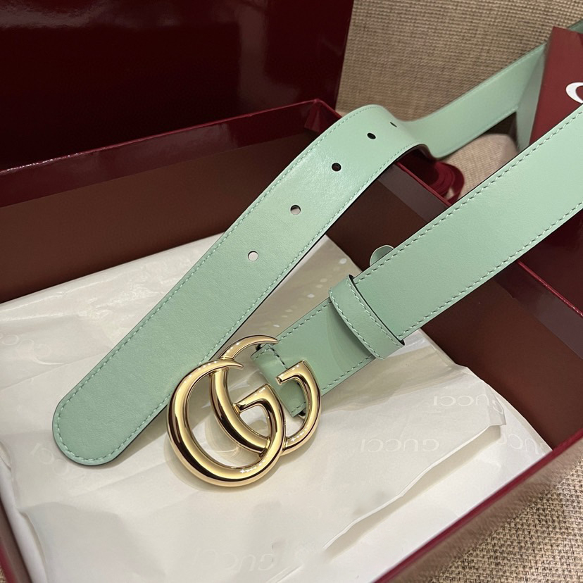 Gucci Belts For Women Designer Belt Womens Formal Smooth Buckle Woman Narrow Genuine Leather Golden Bronze Cowhide Design Thin Optional High Quality