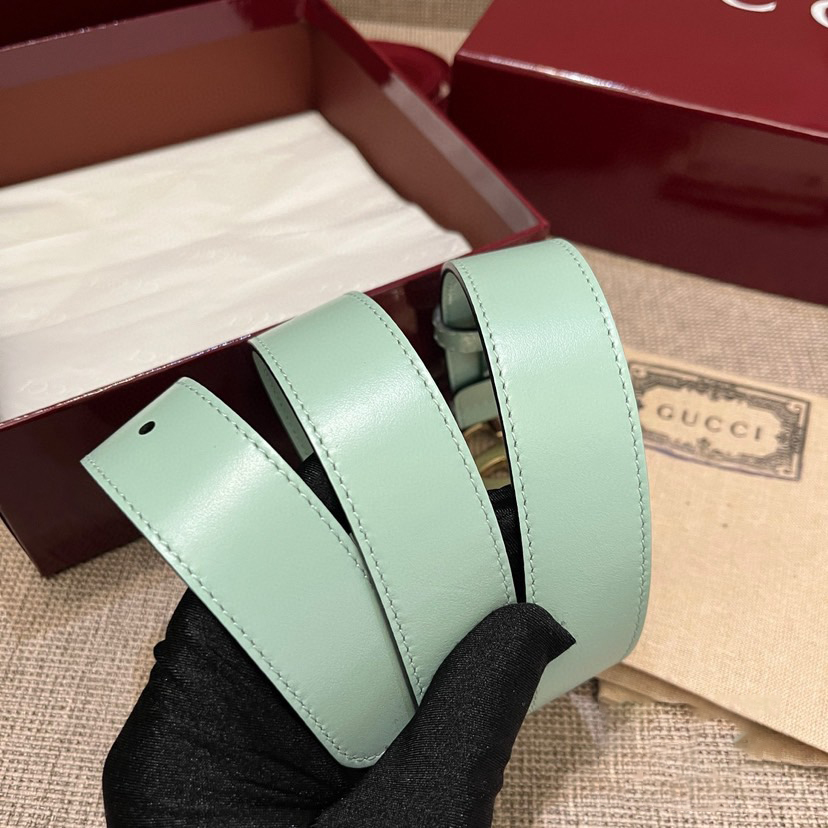 Gucci Belts For Women Designer Belt Womens Formal Smooth Buckle Woman Narrow Genuine Leather Golden Bronze Cowhide Design Thin Optional High Quality