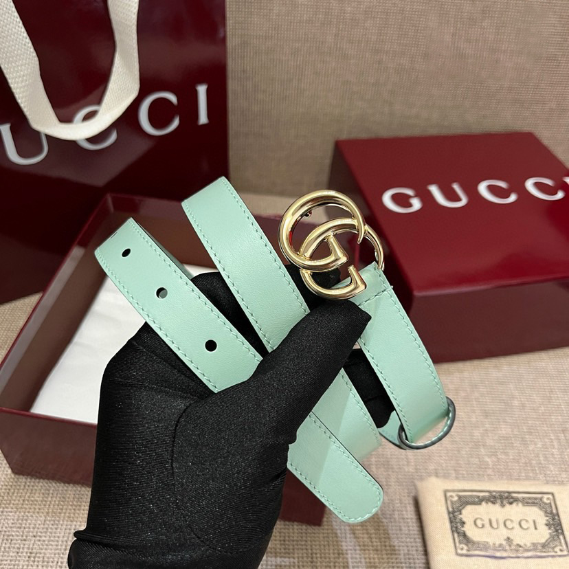 Gucci Belts For Women Designer Belt Womens Formal Smooth Buckle Woman Narrow Genuine Leather Golden Bronze Cowhide Design Thin Optional High Quality