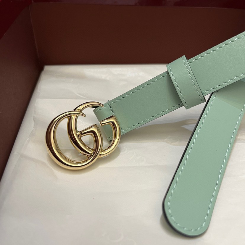 Gucci Belts For Women Designer Belt Womens Formal Smooth Buckle Woman Narrow Genuine Leather Golden Bronze Cowhide Design Thin Optional High Quality