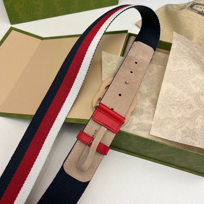 Gucci Designer Belt, Men's Belt Women's Brand Belt Luxury Belt Pure Cotton Belt Head Layer Cowhide Splicing Lining With Original Single Buckle Width 3.8cm