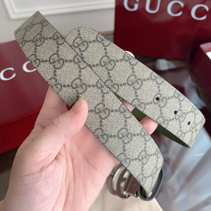 Gucci Classic Designer Belt Belts For Women Man Designer Casual Letter Smooth Buckle Belt Double-Sided Printed Patterned Cowhide Width 3.7cm Retro Gg Rotating Buckle Double-Sided Available