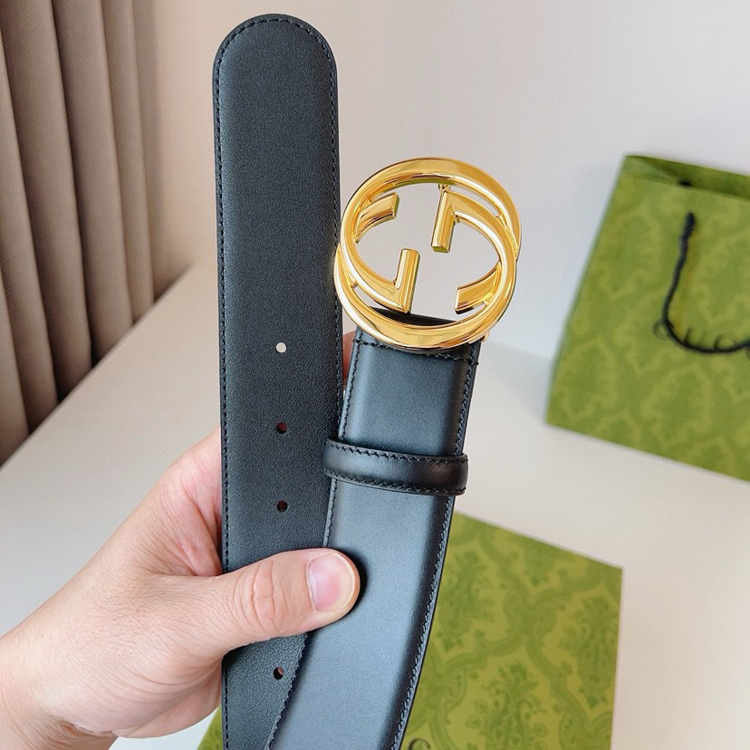 Gucci Circular Interlocking Double G Buckle, Accessories And Ready To Wear Items Continue To Rejuvenate And Present The Brand's Classic Details Simple Yet Elegant Style Suitable For Various Dressing Styles Belt Width: 4.0cm