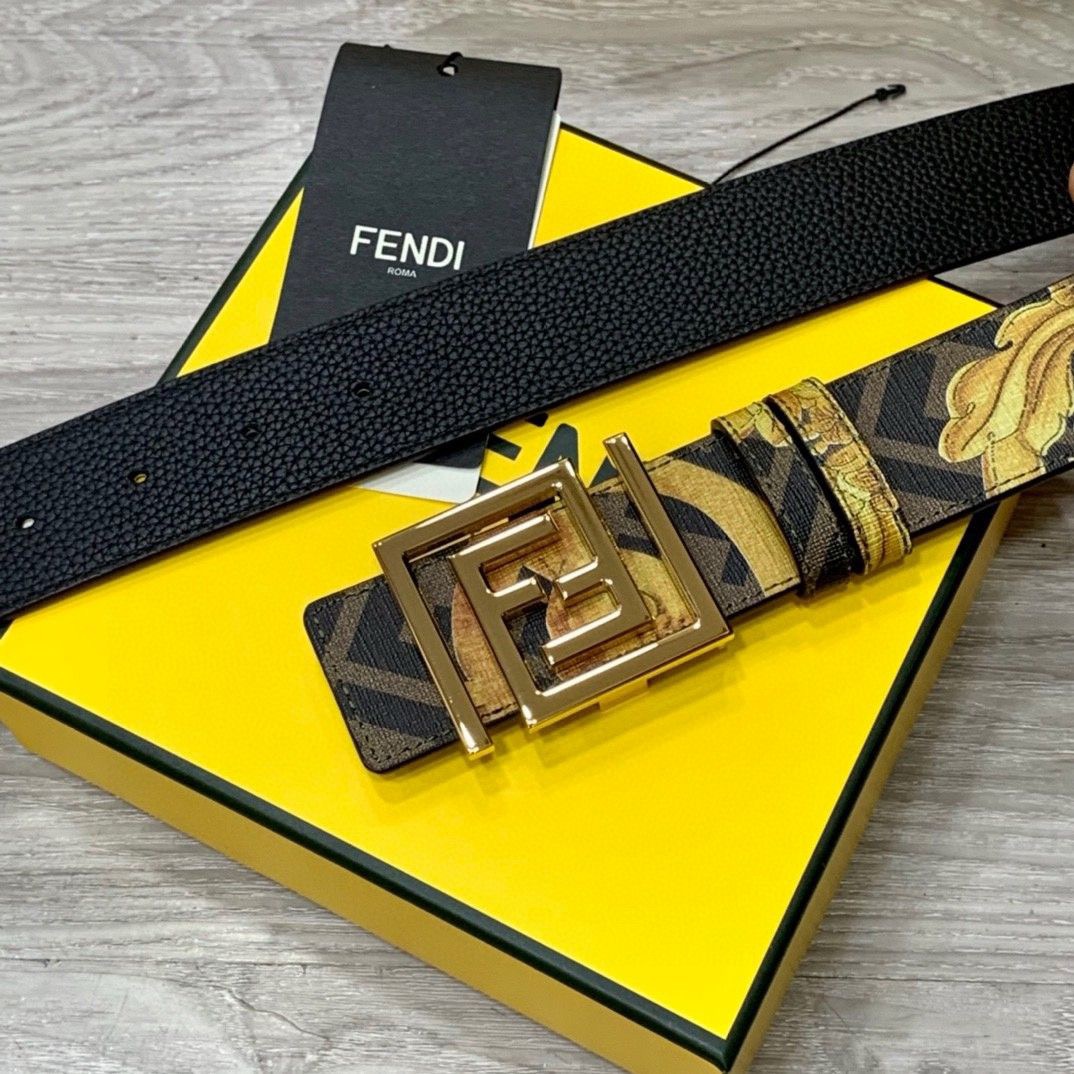 FENDI Designer Belt Mens Belts Womens Brand Belt Luxury Belt Length 100-125cm Woman Men Belt Fashion Classics Casual Letter Smooth Buckle Designer High Quality Belt