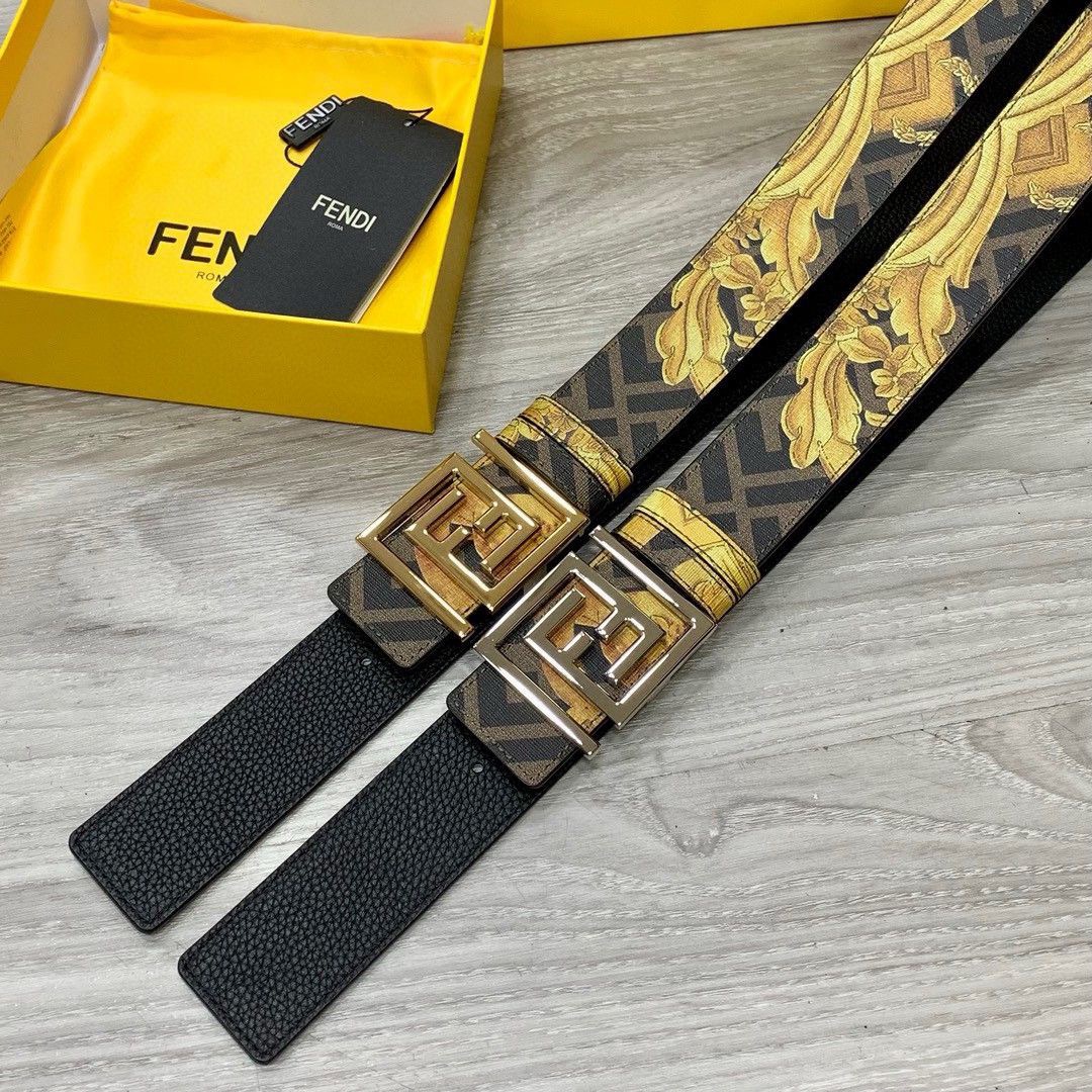 FENDI Designer Belt Mens Belts Womens Brand Belt Luxury Belt Length 100-125cm Woman Men Belt Fashion Classics Casual Letter Smooth Buckle Designer High Quality Belt