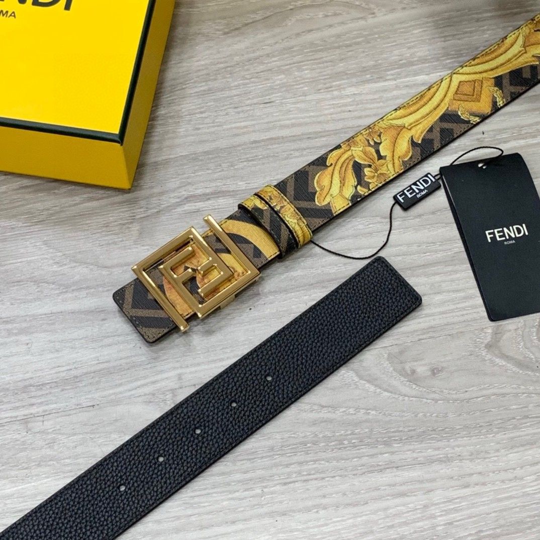 FENDI Designer Belt Mens Belts Womens Brand Belt Luxury Belt Length 100-125cm Woman Men Belt Fashion Classics Casual Letter Smooth Buckle Designer High Quality Belt