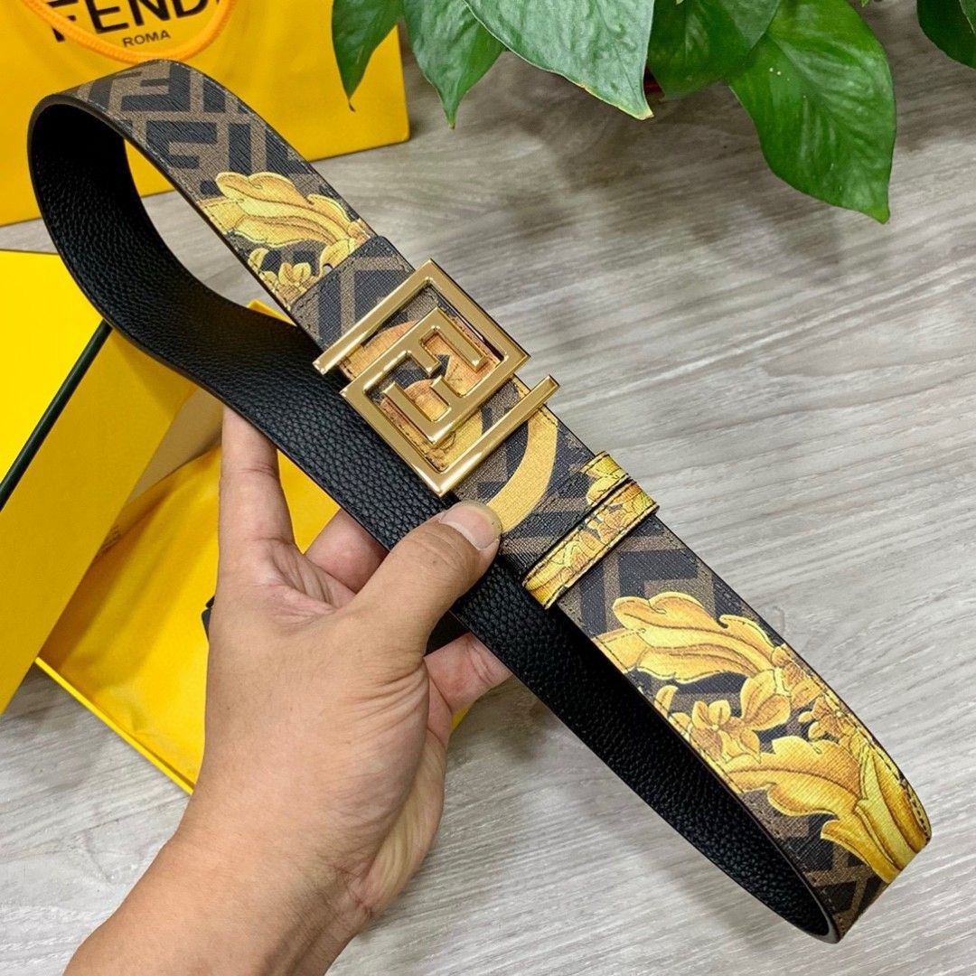 FENDI Designer Belt Mens Belts Womens Brand Belt Luxury Belt Length 100-125cm Woman Men Belt Fashion Classics Casual Letter Smooth Buckle Designer High Quality Belt