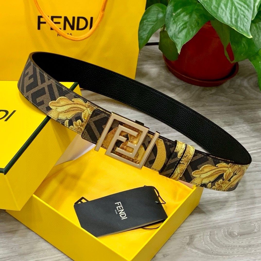 FENDI Designer Belt Mens Belts Womens Brand Belt Luxury Belt Length 100-125cm Woman Men Belt Fashion Classics Casual Letter Smooth Buckle Designer High Quality Belt