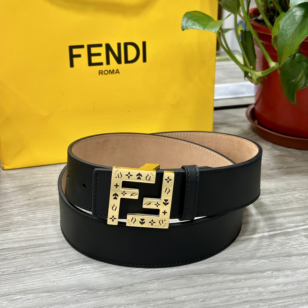 FENDI Designer Belt Mens Belts Womens Brand Belt Luxury Belt Length 100-125cm Woman Men Belt Fashion Classics Casual Letter Smooth Buckle Designer High Quality Belt