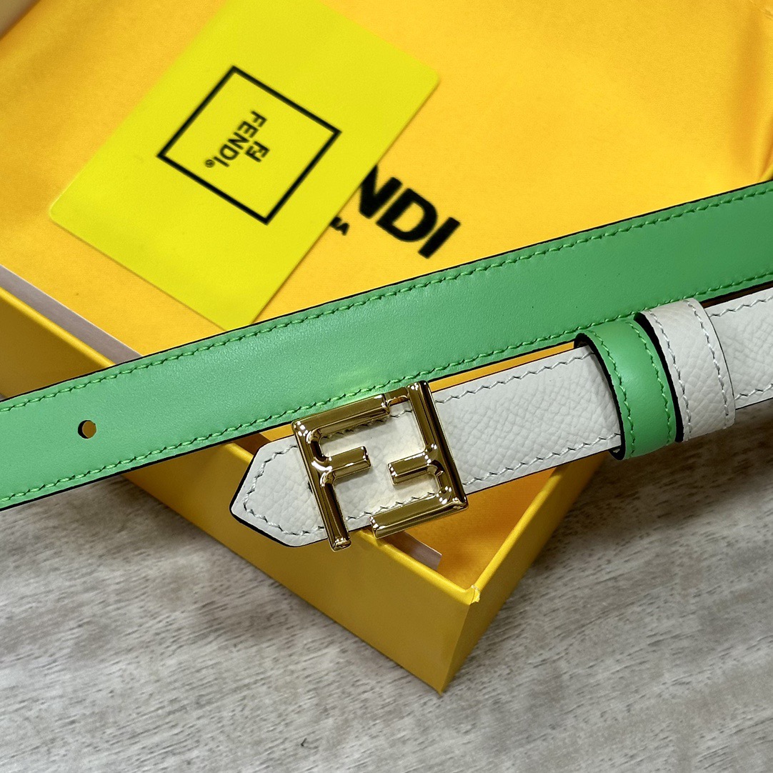 FENDI Belts For Women Designer Belt Womens Formal Smooth Buckle Woman Narrow Genuine Leather Golden Bronze Cowhide Design Thin Optional High Quality