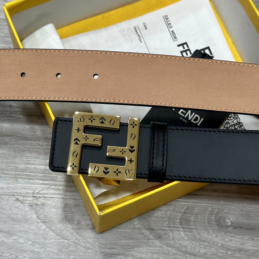 FENDI Designer Belt Mens Belts Womens Brand Belt Luxury Belt Length 100-125cm Woman Men Belt Fashion Classics Casual Letter Smooth Buckle Designer High Quality Belt