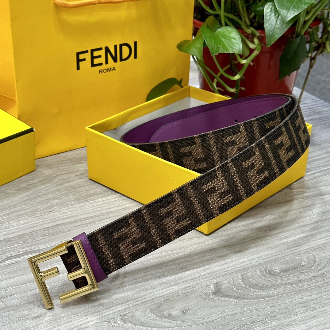 FENDI Designer Belt Mens Belts Womens Brand Belt Luxury Belt Length 100-125cm Woman Men Belt Fashion Classics Casual Letter Smooth Buckle Designer High Quality Belt