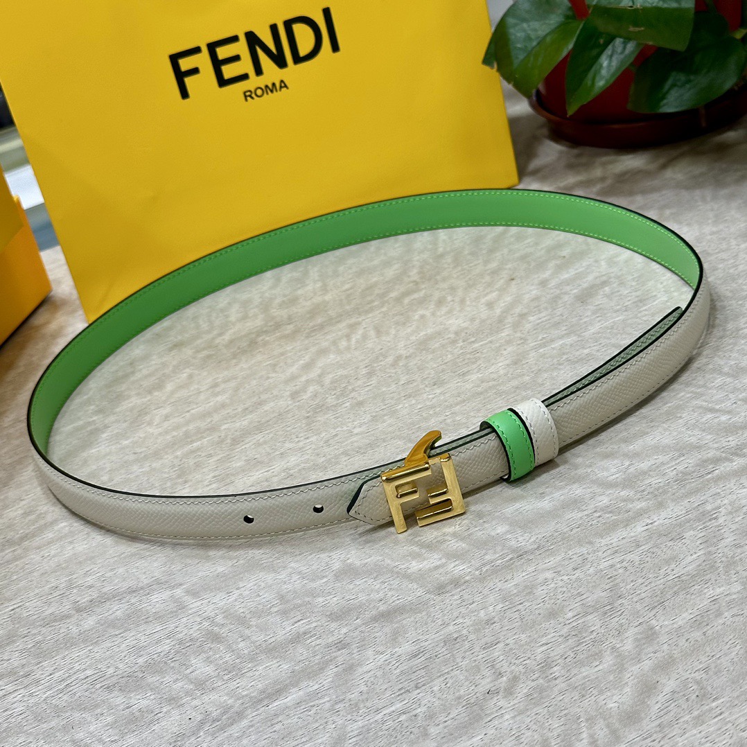 FENDI Belts For Women Designer Belt Womens Formal Smooth Buckle Woman Narrow Genuine Leather Golden Bronze Cowhide Design Thin Optional High Quality
