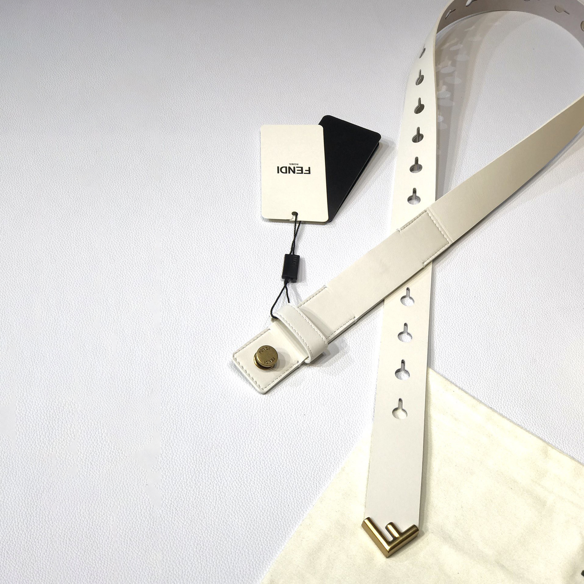 FENDI Belts For Women Designer Belt Womens Formal Smooth Buckle Woman Narrow Genuine Leather Golden Bronze Cowhide Design Thin Optional High Quality