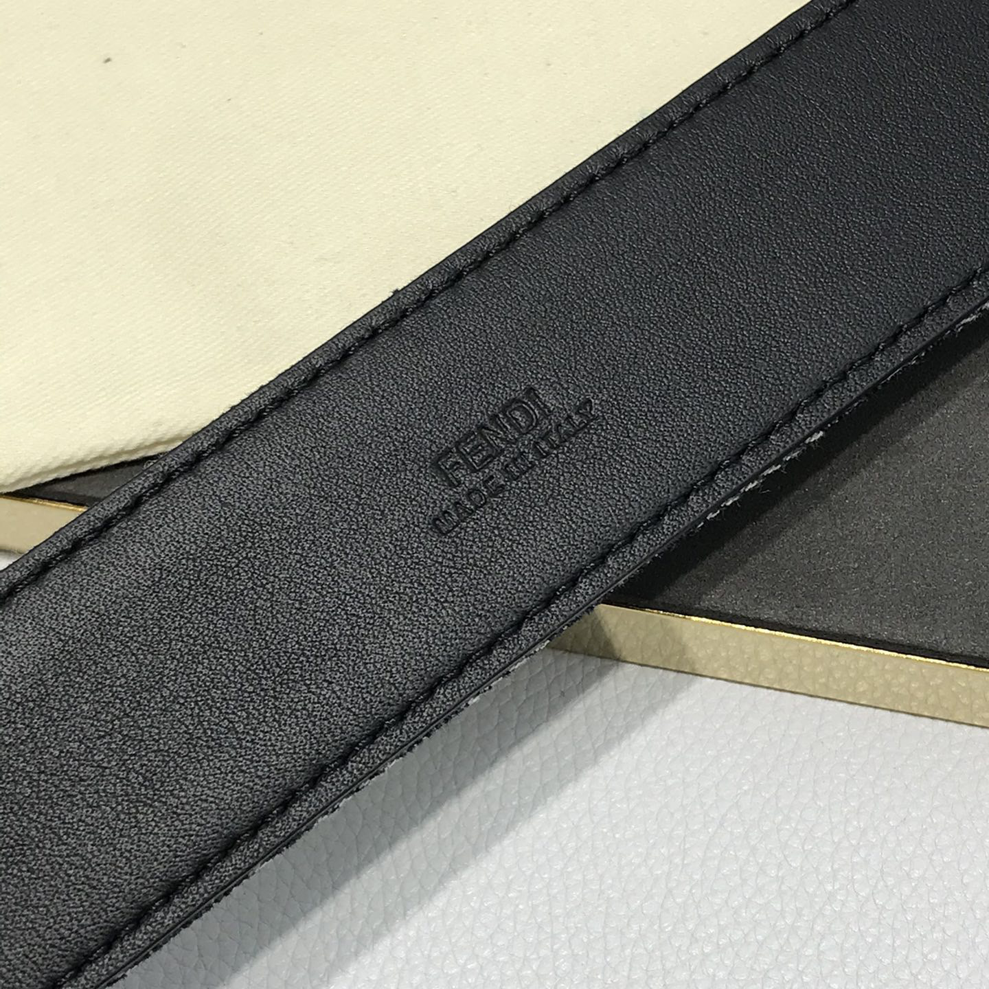 FENDI Designer Belt Men Belts Women's Brand Belt Denim Presbyopia Twill F Logo Design Belt Letter Needle Buckle With Iconic, Imported Calf Leather Luxury Belt Length 100-125cm Width Of 3.5 Cm And With Box