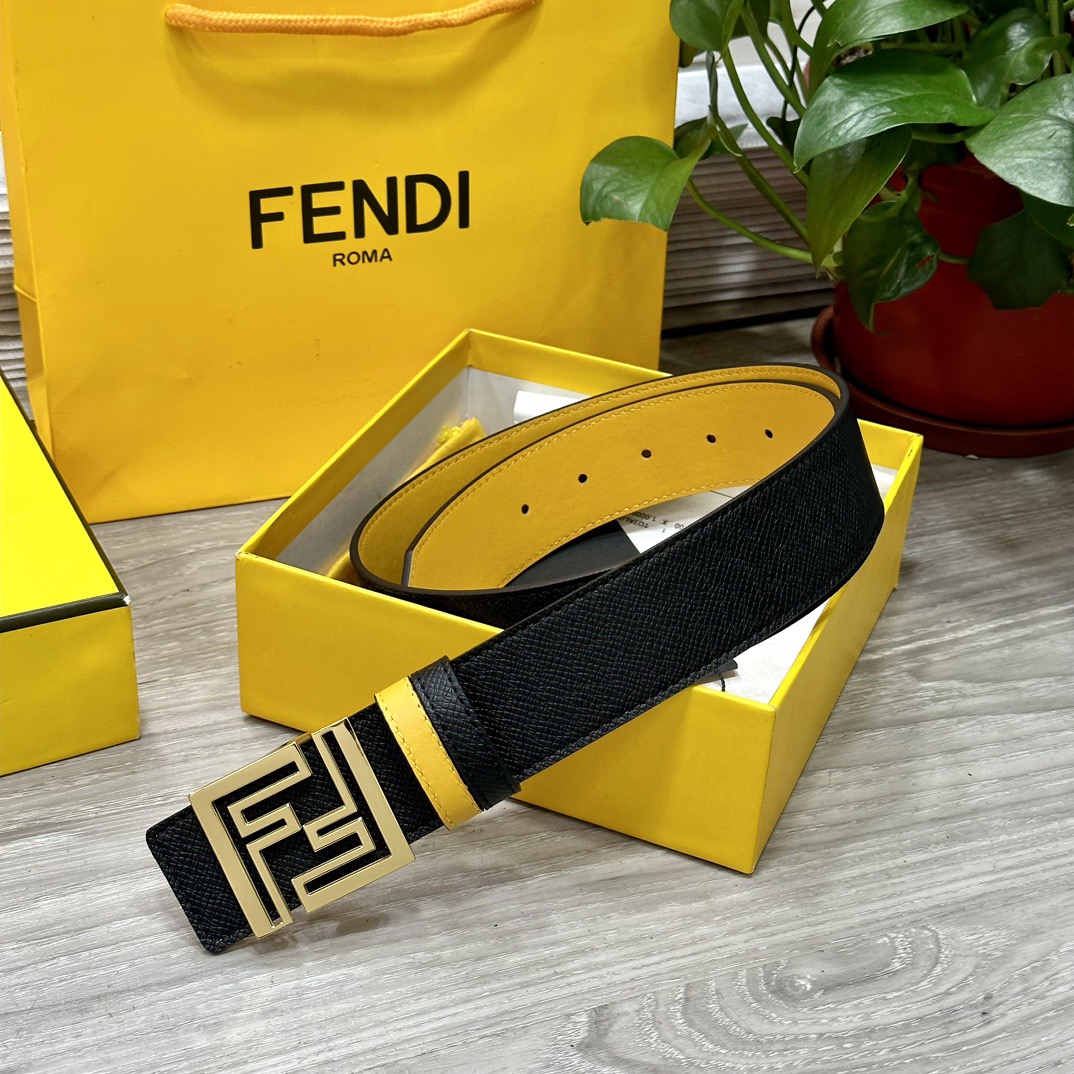 FENDI Designer Belt Mens Belts Womens Brand Belt Luxury Belt Length 100-125cm Woman Men Belt Fashion Classics Casual Letter Smooth Buckle Designer High Quality Belt