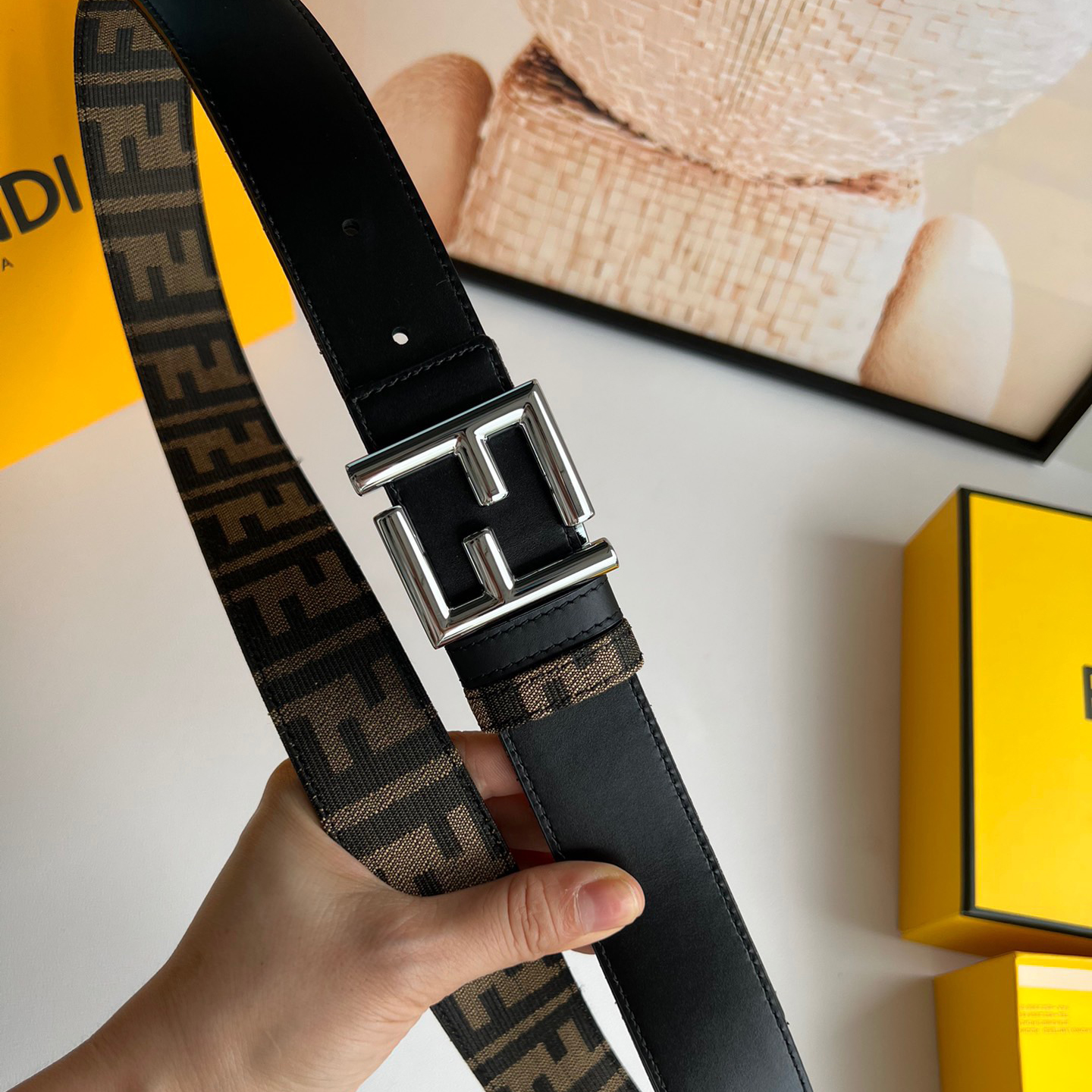 FENDI Designer Belt Mens Belts Womens Brand Belt Luxury Belt Length 100-125cm Woman Men Belt Fashion Classics Casual Letter Smooth Buckle Designer High Quality Belt