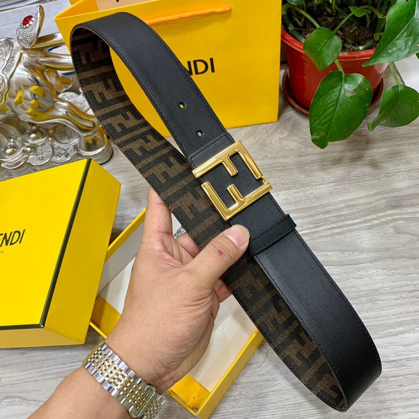 FENDI Designer Belt Mens Belts Womens Brand Belt Luxury Belt Length 100-125cm Woman Men Belt Fashion Classics Casual Letter Smooth Buckle Designer High Quality Belt