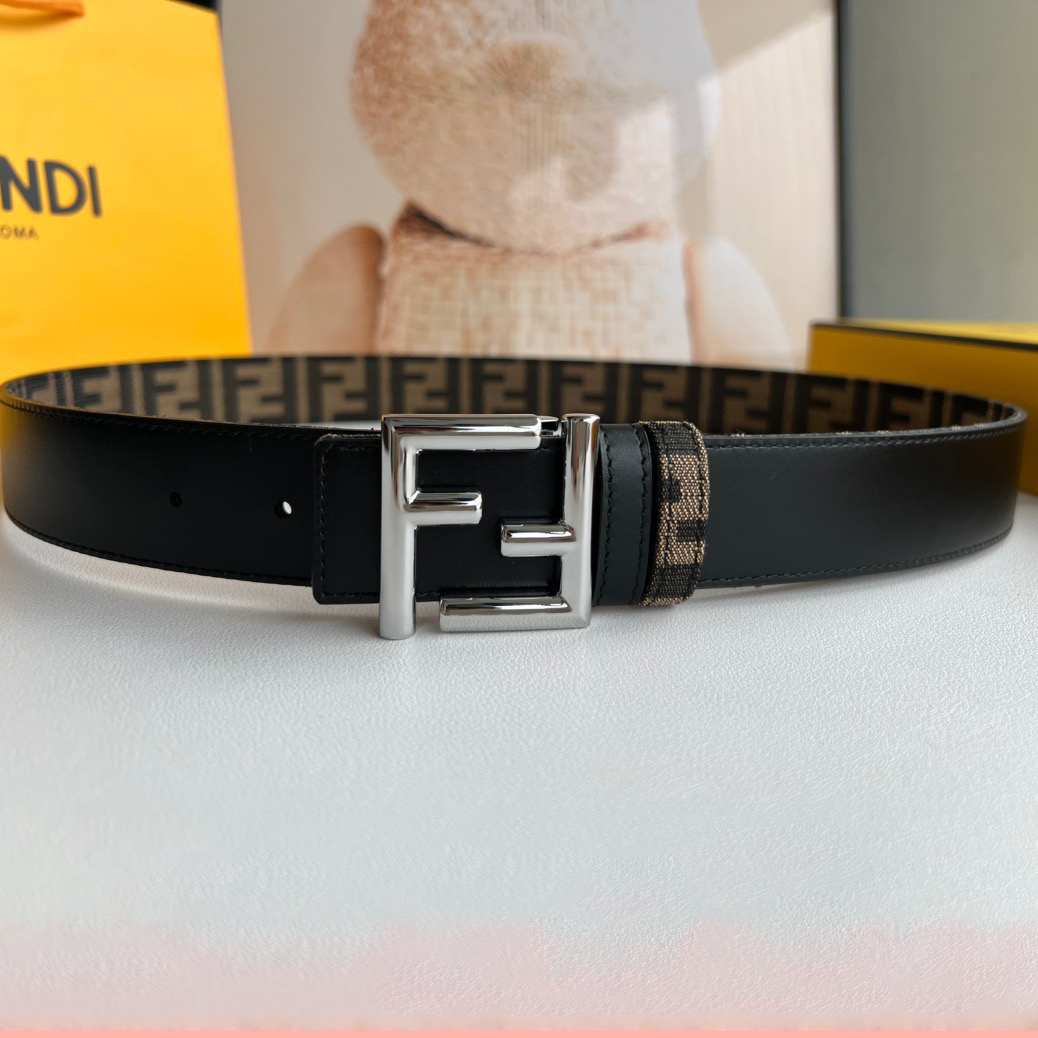 FENDI Designer Belt Mens Belts Womens Brand Belt Luxury Belt Length 100-125cm Woman Men Belt Fashion Classics Casual Letter Smooth Buckle Designer High Quality Belt