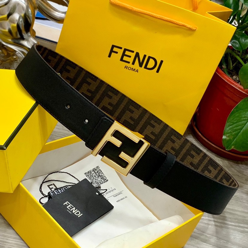 FENDI Designer Belt Mens Belts Womens Brand Belt Luxury Belt Length 100-125cm Woman Men Belt Fashion Classics Casual Letter Smooth Buckle Designer High Quality Belt