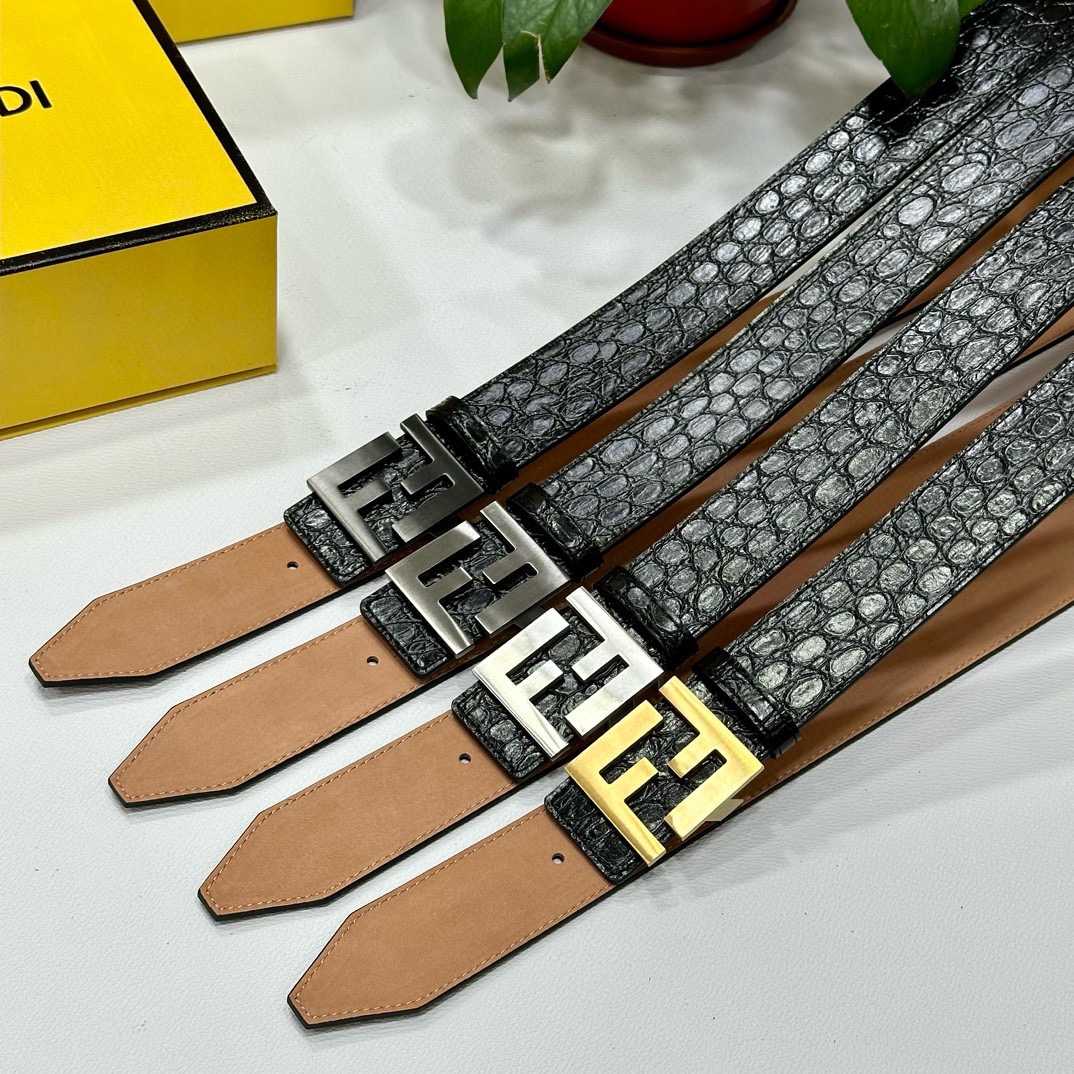 FENDI Designer Belt Mens Belts Womens Brand Belt Luxury Belt Length 100-125cm Woman Men Belt Fashion Classics Casual Letter Smooth Buckle Designer High Quality Belt