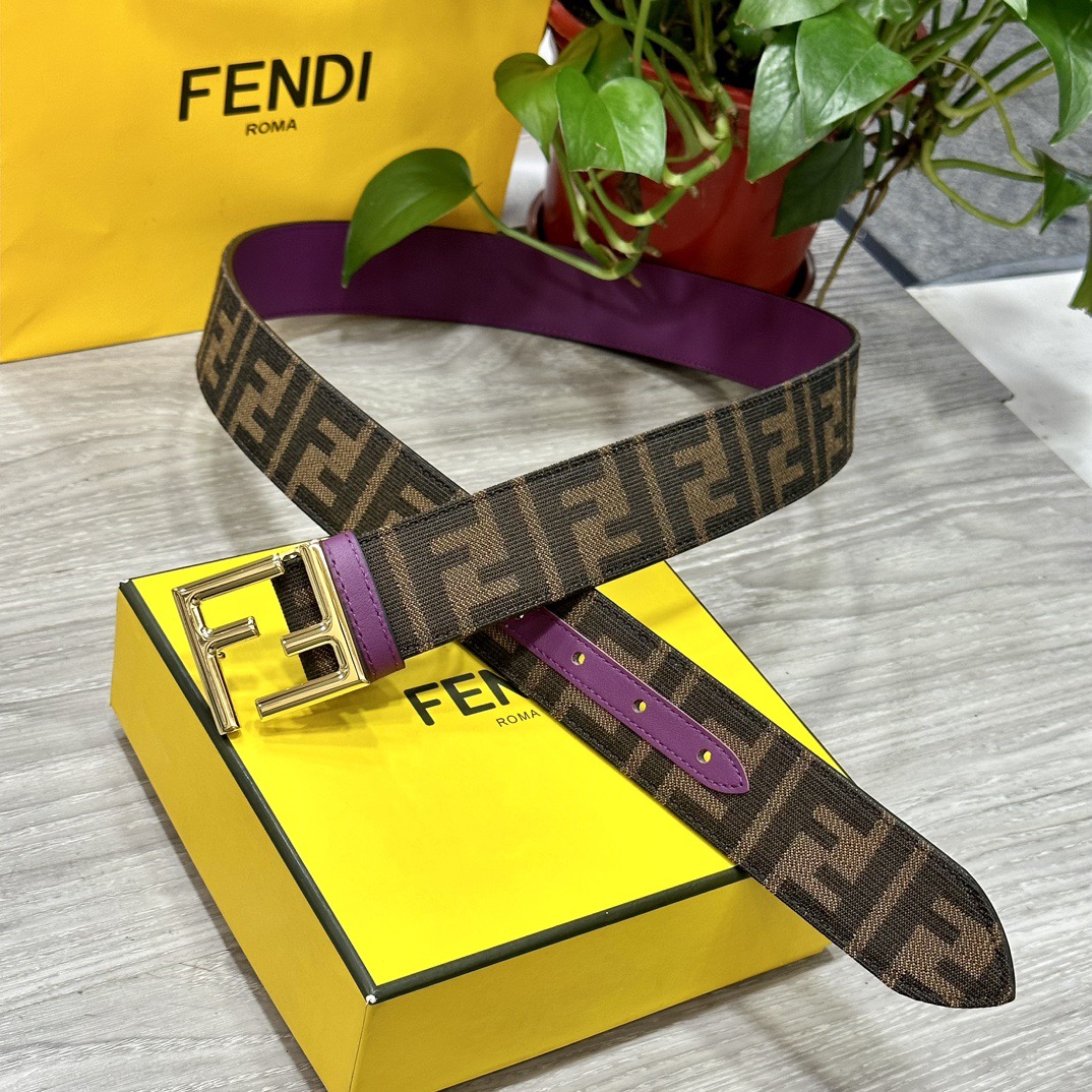 FENDI Designer Belt Mens Belts Womens Brand Belt Luxury Belt Length 100-125cm Woman Men Belt Fashion Classics Casual Letter Smooth Buckle Designer High Quality Belt