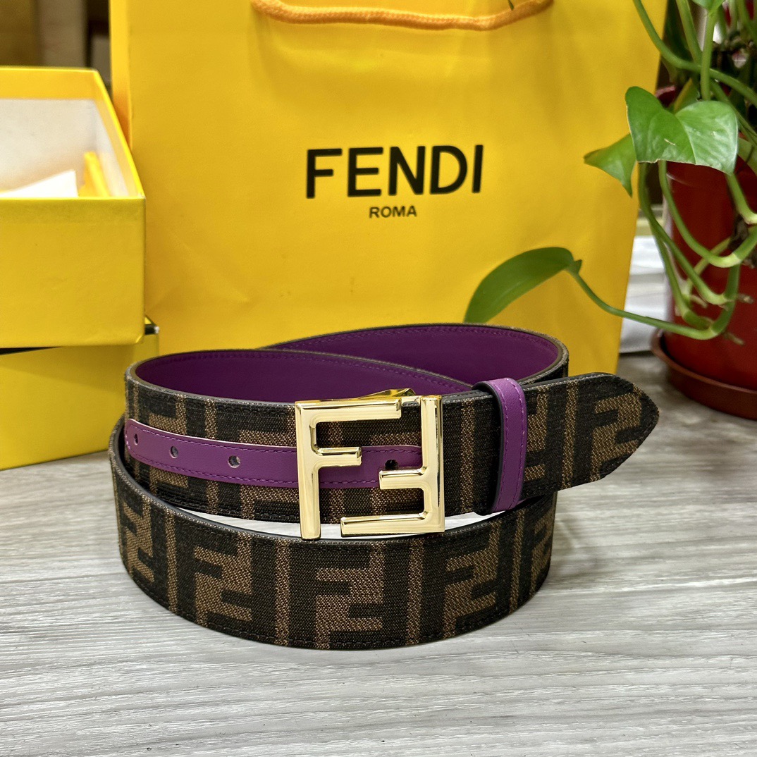FENDI Designer Belt Mens Belts Womens Brand Belt Luxury Belt Length 100-125cm Woman Men Belt Fashion Classics Casual Letter Smooth Buckle Designer High Quality Belt