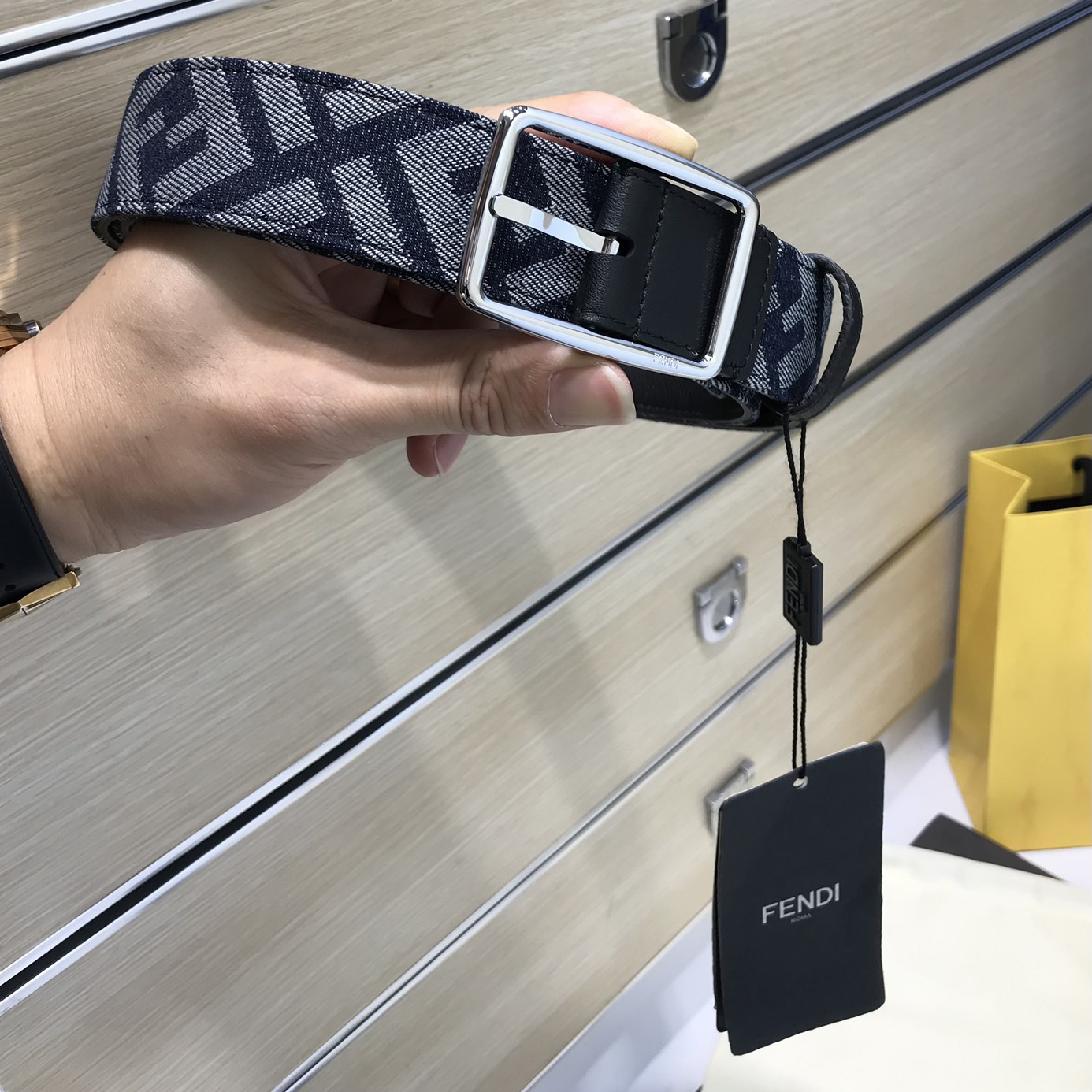 FENDI Designer Belt Men Belts Women's Brand Belt Denim Presbyopia Twill F Logo Design Belt Letter Needle Buckle With Iconic, Imported Calf Leather Luxury Belt Length 100-125cm Width Of 3.5 Cm And With Box